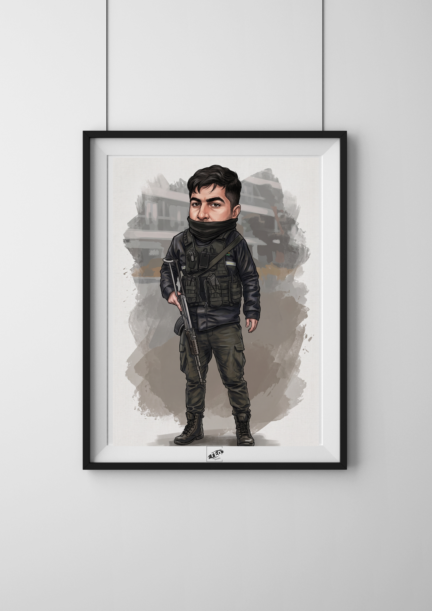Tablou Caricatură Personalizată (Ramă Cadou inclusă)